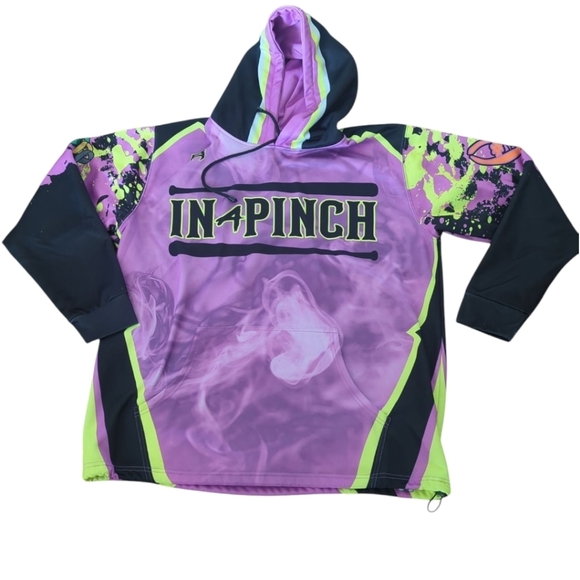 Berserk Purple/Black/Yellow Pullover Hoodie A Rod/J Rod Oversized Graphic Sz XXL - Picture 1 of 11